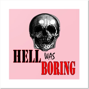 SKULL - HELL WAS BORING Posters and Art